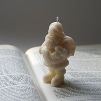 Weihnachtsmann Kerze Aus 100% Natürlichem Rapswachs von kimsinutishop