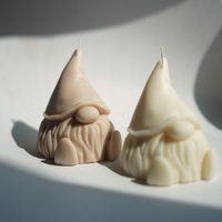 Zwerg Kerze Handgemacht Aus Veganem Rapswachs von kimsinutishop