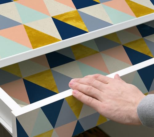 kina - RA0038 Klebefolie für Möbel und Wände kratzfest wasserdicht Wandaufkleber Geometrische PVC Tapete für Wand Haushaltsgeräte Küche Badezimmer kina - RA0038 Klebefolie für Möbel und Wände kratzfest wasserdicht Wandaufkleber Geometrische PVC Tapete für Wand Haushaltsgeräte Küche Badezimmer von kina