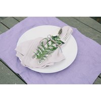 Natürliche Leinen Tischsets, Doppelschicht Tischset, Gewaschenes Weiches Ess-Tischsets von kindlyLinen