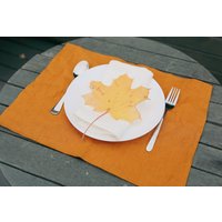 Natürliche Leinen Tischsets, Doppelschicht Tischset, Gewaschenes Weiches Ess-Tischsets Natürliche Leinen Tischsets, Doppelschicht Tischset, Gewaschenes Weiches Ess-Tischsets von kindlyLinen