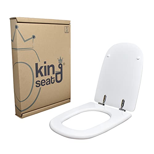 Toilettensitz kompatibel Dama Roca. Hohe Qualität aus zertifiziertem MDF, 100% Made in Italy, langlebig. von king seat