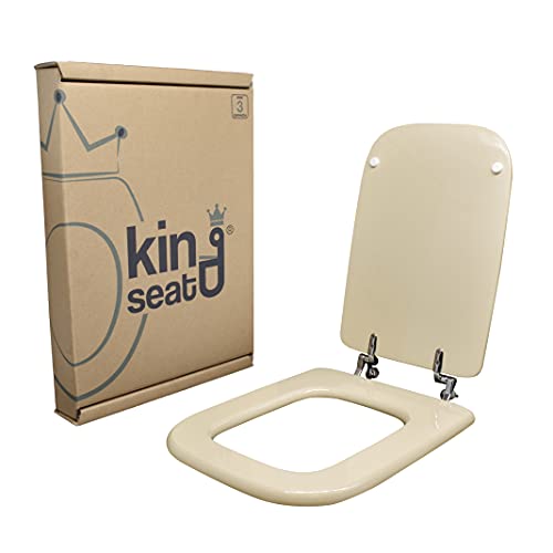 King Seat Dedizierter WC-Sitz, Conca-Serie Ideal Standard, hergestellt aus mdf zertifiziert, Farbe Champagner von king seat
