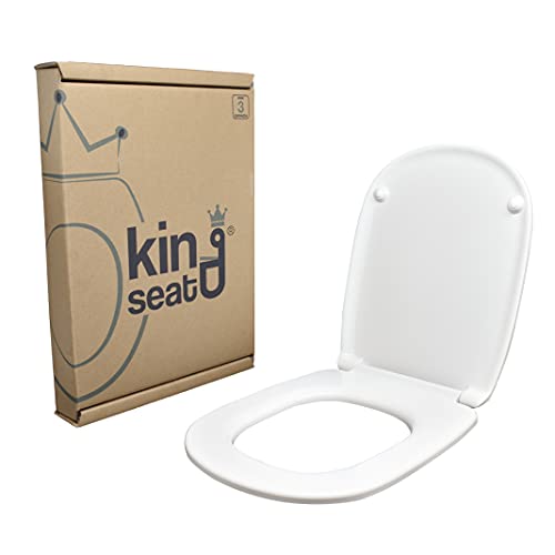 WC-Sitz aus hochwertigem Duroplast, 100% Made in Italy, kompatibel mit dem Modell Giralda von Roca. von king seat