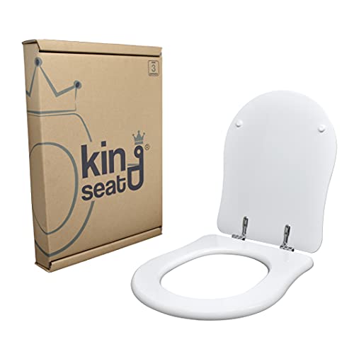 WC-Sitz kompatibel mit Antia-Dolomite. Hohe Qualität aus zertifiziertem MDF, 100% Made in Italy, langlebig. von king seat