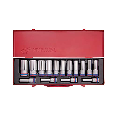 king tony Caja Vasos Largos 1/2" - 15Pzas king tony Caja Vasos Largos 1/2" - 15Pzas von king tony