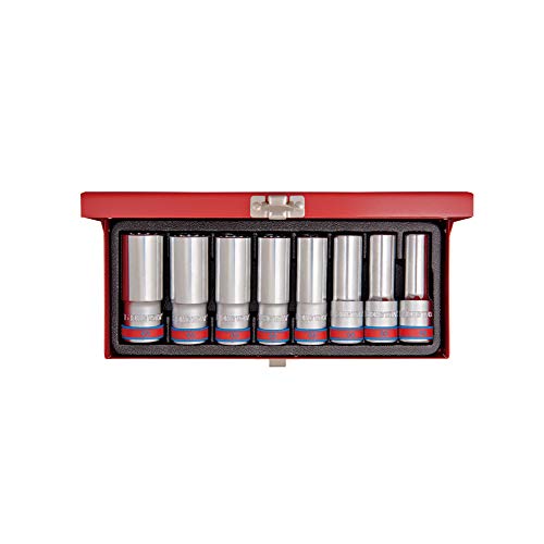 king tony Cofre Vasos Largos 1/2" Pulagada - 8Pzas king tony Cofre Vasos Largos 1/2" Pulagada - 8Pzas von king tony