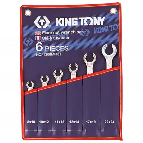 king tony Estuche de Llaves para racores 8x10-22x24-6 Pzas von king tony