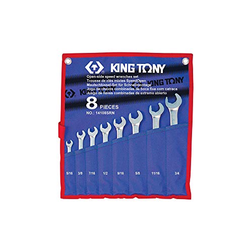 king tony Juego de 8 llaves combinadas SpeedOpen Con fija 5/16"-3" von king tony