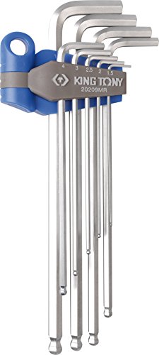 king tony Juego de llaves Macho hexagonales extra largas cab ESF 6 pzas von king tony