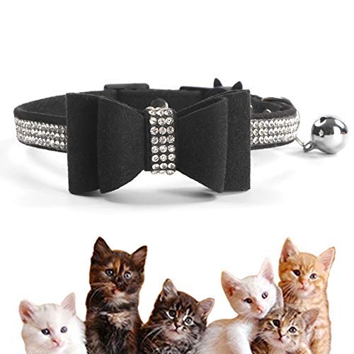 kingkindshun Bling Katzenhalsband mit Glöckchen und Sicherheitsverschluss von kingkindsun