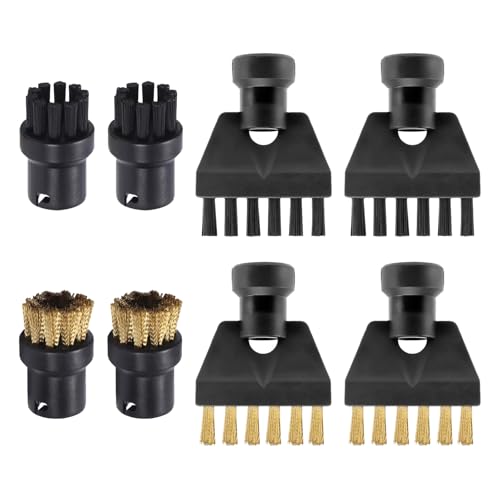 8 Stück Rundbürstenset Dampfreiniger Zubehör, Düse Rundbürsten für Kärcher Dampfreiniger SC1 SC2 SC3 SC4 SC5 CTK10 CTK20 8 Stück Rundbürstenset Dampfreiniger Zubehör, Düse Rundbürsten für Kärcher Dampfreiniger SC1 SC2 SC3 SC4 SC5 CTK10 CTK20 von kingsea
