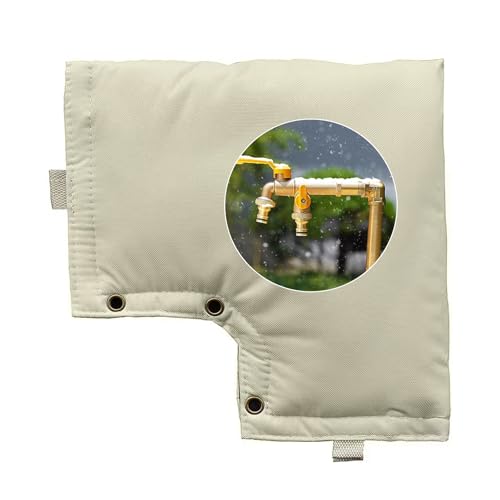 Kingsea Frostschutz Wasserhahn Aussen,Wasserhahn Winterschutz,Wasserhahn Abdeckung,Verdickung, Regen- und Schneefest, Wiederverwendbar von kingsea