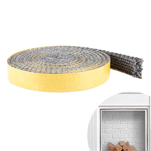 Kingsea Kamin Dichtband Selbstklebend,18mm×2.5m Dichtband Ofen,Ofenband Selbstklebend für Herde,Raucher,Schornsteintüren von kingsea