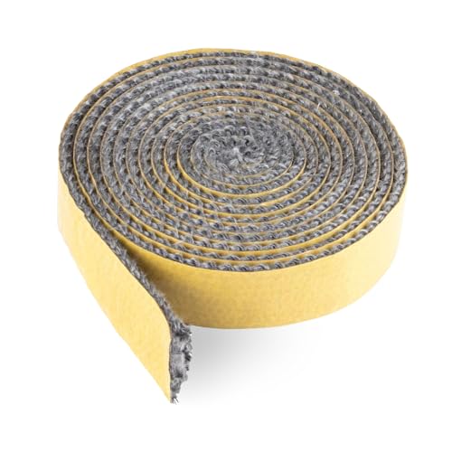 Kingsea Kamindichtung Selbstklebend,15mm×4m Dichtschnur Kamin,Ofenrohr Abdichten für Herde,Raucher,Schornsteintüren von kingsea