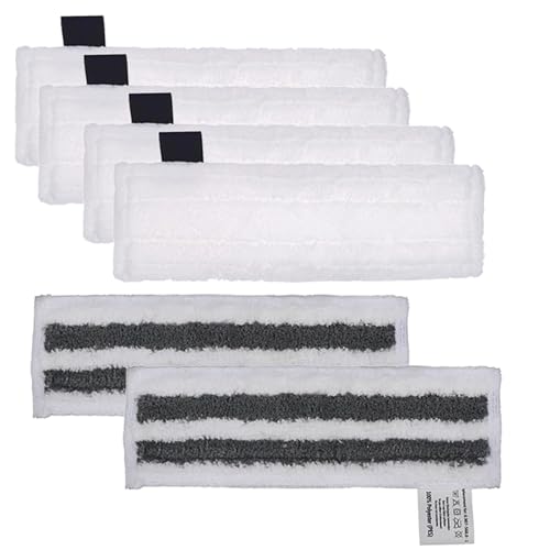 Microfibre Cloth Cover Compatible with Karcher SC Steam Cleaner, Steam Floor Cloth Steam Pocket Mop Pads Set for Karcher SC SC2 SC3 SC4 SC5 Steam Cleaner Vacuum von kingsea