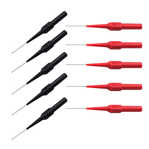 kingsea 10 Stück Sonde Probe Test Pin, 0.7mmTestsonde Multimeter, Edelstahl Kupfer Multimeter Messleitung Sonde Testsonde Nadel für Kfz-Reparatur Sonde Isolationspiercing Kabel kingsea 10 Stück Sonde Probe Test Pin, 0.7mmTestsonde Multimeter, Edelstahl Kupfer Multimeter Messleitung Sonde Testsonde Nadel für Kfz-Reparatur Sonde Isolationspiercing Kabel von kingsea