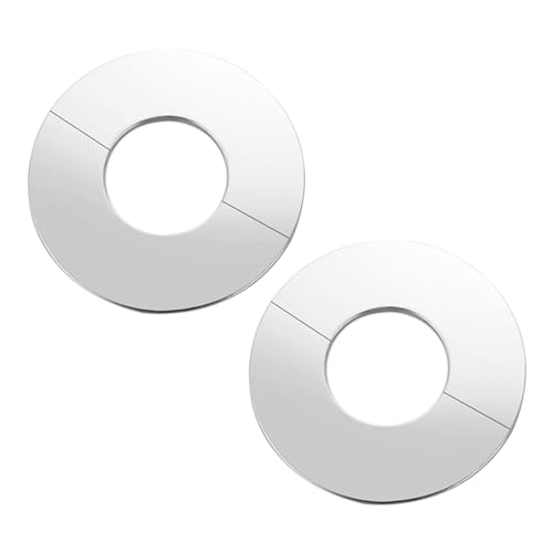 kingsea 2 Stück Edelstahl Verchromt Rosette Geteilte Edelstahl Wasserhahn Hahnrosette für Rohr,Duschplatten,Innendurchmesser 40 mm von kingsea