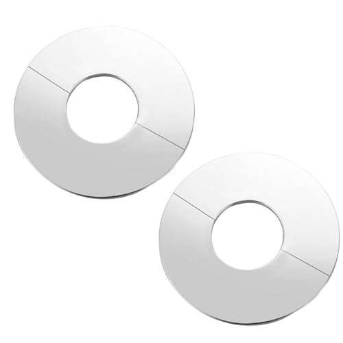 kingsea 2 Stück Rohrmanschetten Edelstahl Abdeckung, Innendurchmesser 40 mm Rohrabdeckungen Dekorative Deckel, Abdeckung Heizungsrohr Boden für WasserhäHne HeizköRperrohre Rohre Blende von kingsea