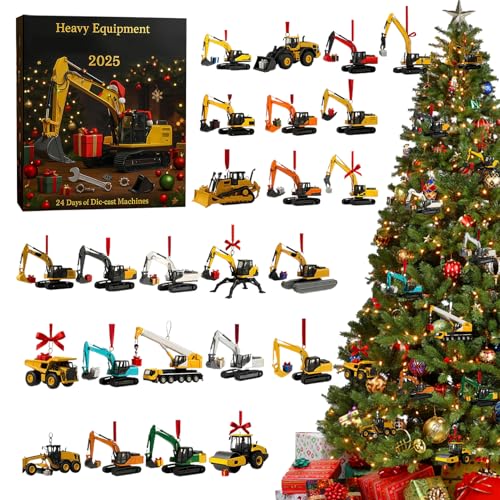2025 Weihnachts -Countdown -Kalender | Schwerausrüstung Kalender 2025 | 24 Tage 2d Acryl-Die-Cast-Maschinen Ornament Countdown Für Kinder Weihnachtsschmuck Für Ehemann Sohn Teenager Männer Mädche 2025 Weihnachts -Countdown -Kalender | Schwerausrüstung Kalender 2025 | 24 Tage 2d Acryl-Die-Cast-Maschinen Ornament Countdown Für Kinder Weihnachtsschmuck Für Ehemann Sohn Teenager Männer Mädche von kinrguiyuez