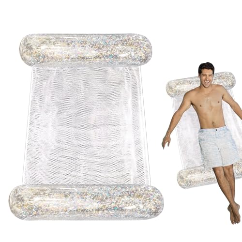 Aufblasbare Pool Float Hängematte, Mehrzweck Aufblasbare Pool Floats, Schwimmbett Schwimmbad Liege Aufblasbar, Pool Float Bett Hängematte Faltbar für Pool, Strand Aufblasbare Pool Float Hängematte, Mehrzweck Aufblasbare Pool Floats, Schwimmbett Schwimmbad Liege Aufblasbar, Pool Float Bett Hängematte Faltbar für Pool, Strand von kinrguiyuez