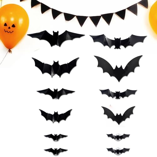 Halloween Fledermausdekoration | 2025 Neues Halloween 3D Leuchtet Fledermäuse | 12 Stücke Upgrade LED Leuchte Gruppe Hanging Wandleuchten | Festliche Atmosphäre Dekoration Für Innenräume Im Freien Sch Halloween Fledermausdekoration | 2025 Neues Halloween 3D Leuchtet Fledermäuse | 12 Stücke Upgrade LED Leuchte Gruppe Hanging Wandleuchten | Festliche Atmosphäre Dekoration Für Innenräume Im Freien Sch von kinrguiyuez