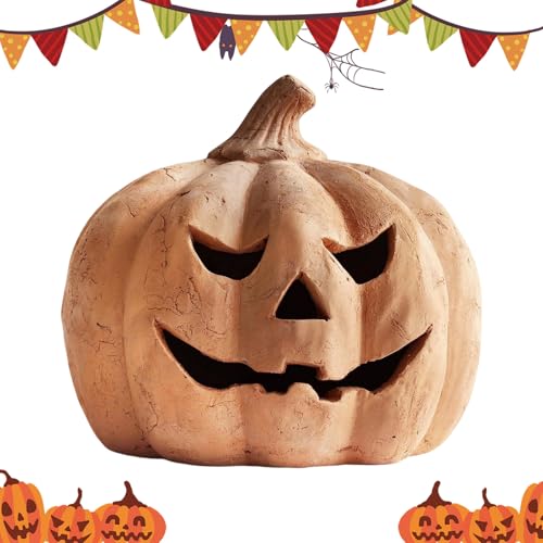 Leuchten Kürbis | Light Up Jack O Laterne, Süße Flammenlose Lampen, Halloween -Kürbisdekorationen Leuchten Die Festliche Atmosphäre, Für Nachtgarten Dekoration Home Rasen Im Freien Party -Haustür von kinrguiyuez