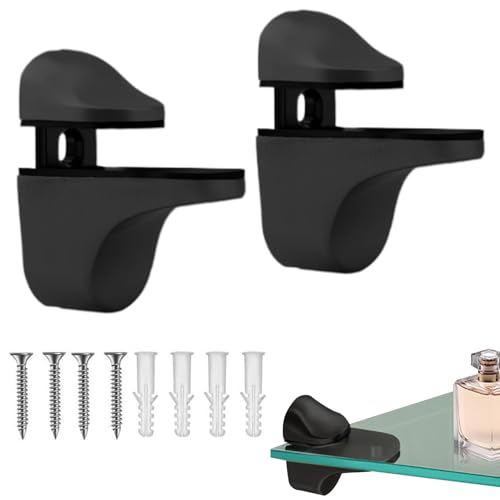 kinrguiyuez 2 Stück verstellbare Regalstifte | Glasregalhalterung Wandmontage | Schwimmende Klammern für Küchenwand Schlafzimmer Wohnbad Schrank Arbeitsplatz Aufbewahrung Heimwohnheim von kinrguiyuez