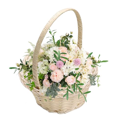 kinrguiyuez Mini Blumenkorb - Kunstgeflecht Korb Hochzeit Tischdekoration - Fotografie Deko Aufbewahrung Kinderzimmer Schlafzimmer Wohnung kinrguiyuez Mini Blumenkorb - Kunstgeflecht Korb Hochzeit Tischdekoration - Fotografie Deko Aufbewahrung Kinderzimmer Schlafzimmer Wohnung von kinrguiyuez