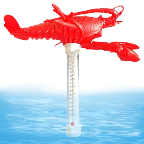 kinrguiyuez Schwimmbad-Thermometer | Schwimmendes Poolthermometer Mit Wassertemperatur-Anzeige | Outdoor-Thermometer In Meerstierform Für, Badewanne Und Gartenteich von kinrguiyuez