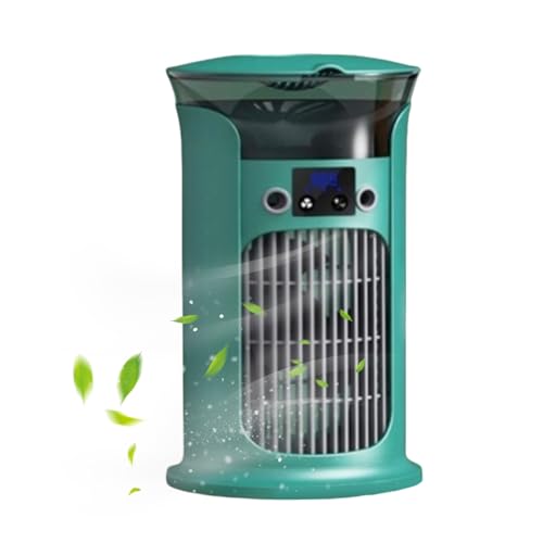 kinrguiyuez Tragbarer Luftkühler,Befeuchtender Tischventilator - 3-stufiges Kühlgerät Mit Geschwindigkeitsregelung Für Draußen Wohnung Büro Camping von kinrguiyuez