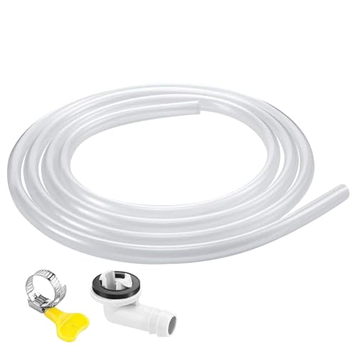 kinrguiyuez Tragbares AC Ablaufschlauch Kit | Fenster Klimagerät Abfluss Kit,Drainage Zubehör Mit Schelle Und Schlauchanschluss Für Tragbare Klimaanlagen Im Haus von kinrguiyuez