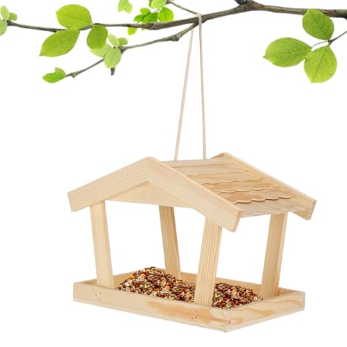 kinrguiyuez Vogelfutterhaus Für Draußen,Futterhaus Aus Holz Für Wildvögel | Wildvogel Futterstation Für Den Außenbereich | Für Garten Balkon Terrasse Fensterbaum Landschaft Innenbereich kinrguiyuez Vogelfutterhaus Für Draußen,Futterhaus Aus Holz Für Wildvögel | Wildvogel Futterstation Für Den Außenbereich | Für Garten Balkon Terrasse Fensterbaum Landschaft Innenbereich von kinrguiyuez