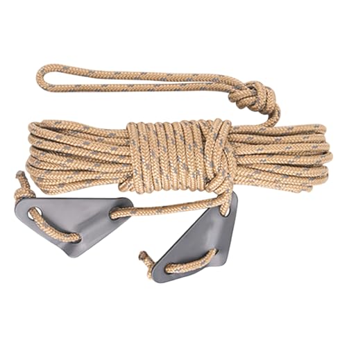 kinrguiyuez Zeltleine - 10 Meter reflektierende 5mm Planenleine zum Befestigen von Planen - Langes Campingzubehör Unisex Für Reisen Camping Garten kinrguiyuez Zeltleine - 10 Meter reflektierende 5mm Planenleine zum Befestigen von Planen - Langes Campingzubehör Unisex Für Reisen Camping Garten von kinrguiyuez