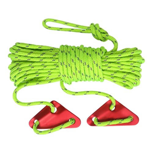 kinrguiyuez Zeltplane Schnur - 10 Meter reflektierende 5mm Planenleine zum Befestigen von Planen - Langes Campingzubehör Unisex Für Reisen Camping Garten kinrguiyuez Zeltplane Schnur - 10 Meter reflektierende 5mm Planenleine zum Befestigen von Planen - Langes Campingzubehör Unisex Für Reisen Camping Garten von kinrguiyuez