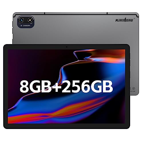 kinstone Gaming Tablet,10 Zoll Octa-Core CPU 8GB RAM 256GB ROM,WLAN (2.4G+5G) Tablet Kinder, IPS 1920x1200 FHD Display,OTG,5MP+13MP Kamera Für Kinder zum Lernen und Spielen von kinstone