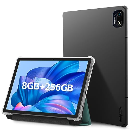 kinstone Tablet 10.1 Zoll Gaming Tablet, Octa-Core CPU 8GB RAM 256GB ROM,(2.4G+5G) IPS 1920x1200 FHD Display,5MP+13MP Kamera,WiFi/GPS,Geschenke für Kinder zum Lernen und Spielen von kinstone