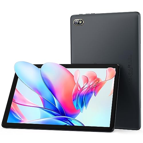 kinstone Gaming Tablet 10.1 Zoll, Android 12 Tablet,8GB RAM+256GB ROM(1TF erweiterbar),Octa-Core Prozessor,6000mAH Akku,5G WLAN,Google GMS Certified,Widevine L1,Face ID,Dual Kamera,GPS,BT5.0,Grau von kinstone