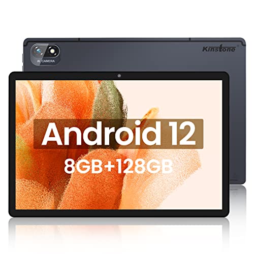 kinstone Tablet PC 10,1 Zoll, 4G WiFi/GPS LTE 8GB RAM 128GB ROM,WLAN Gaming Tablet Unisoc T616 Okta Core CPU, 2.4G+5G 5MP+8MP Kamera,zum Lernen und Spielen für Kinder von kinstone
