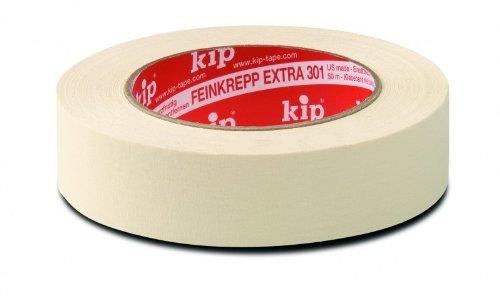 kip Abverkauf Sale% 3 Rollen Kreppband Feinkrepp Extra 301-24 - 50 m x 24 mm von kip