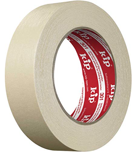Kip Tape 301-30 Feinkrepp – Professionelles Malerkrepp – Imprägniertes Abdeckband zum Streichen & Lackieren – 30mm x 50m von kip