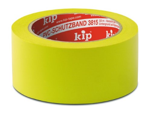 3 Rollen kip PVC-Schutzband 3815-15 gelb 33 m x 50 mm glatt von kip