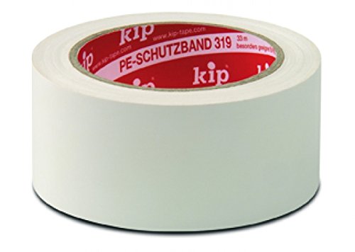 kip PE-Schutzband 319-53 - Professionelles Abklebeband aus PE für Kunststoffuntergründe - weiß 30mmx33m von kip