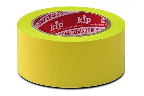 kip 318 PVC-Schutzband quergerillt Gelb | 30 mm x 33 m | Rolle von kip