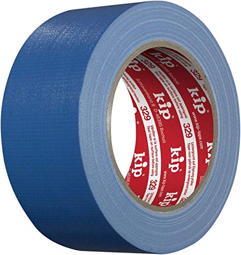 kip 329-50 Gewebeband blau - 50 mm x 25 m/langlebig/für Putz- & Stuckateur-Arbeiten & Bautenschutz/PE-laminiert/UV-Filter/temperaturbeständig bis 40° / leicht abrollbar/reißfest von kip