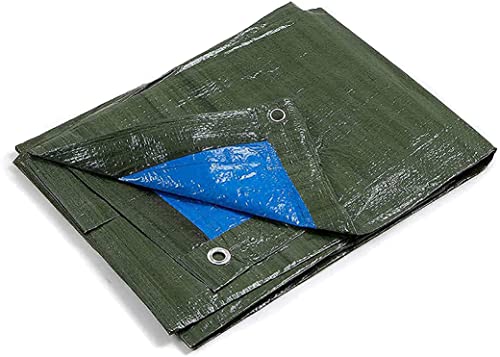 kippen Abdeckplane mit Ösen, zweifarbig, 90 g/m², Größe (30 m²), grün/blau, 5 x 6 m von kippen