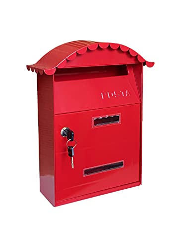 Kippen 10005PR Briefkasten Modell Glory in der Farbe Rot, Maße: 350 x 250 x 100 mm. von kippen