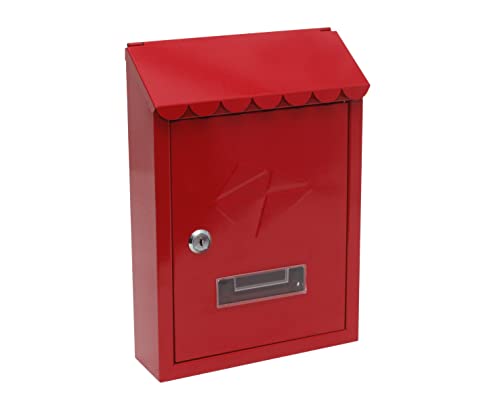 kippen 10005BR Briefkasten Modell Iron, Farbe Rot, Maße: 300 x 210 x 70 mm von kippen