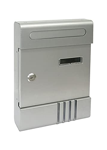 kippen 10005LS Briefkasten Modell House, Farbe Silber, Misure: 290 x 200 x 70 mm von kippen