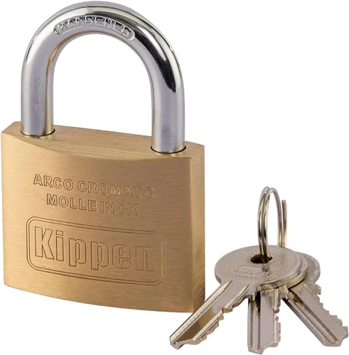 kippen 2002F1 - Bügelschloss 60 mm mit Messingkörper von Kippen